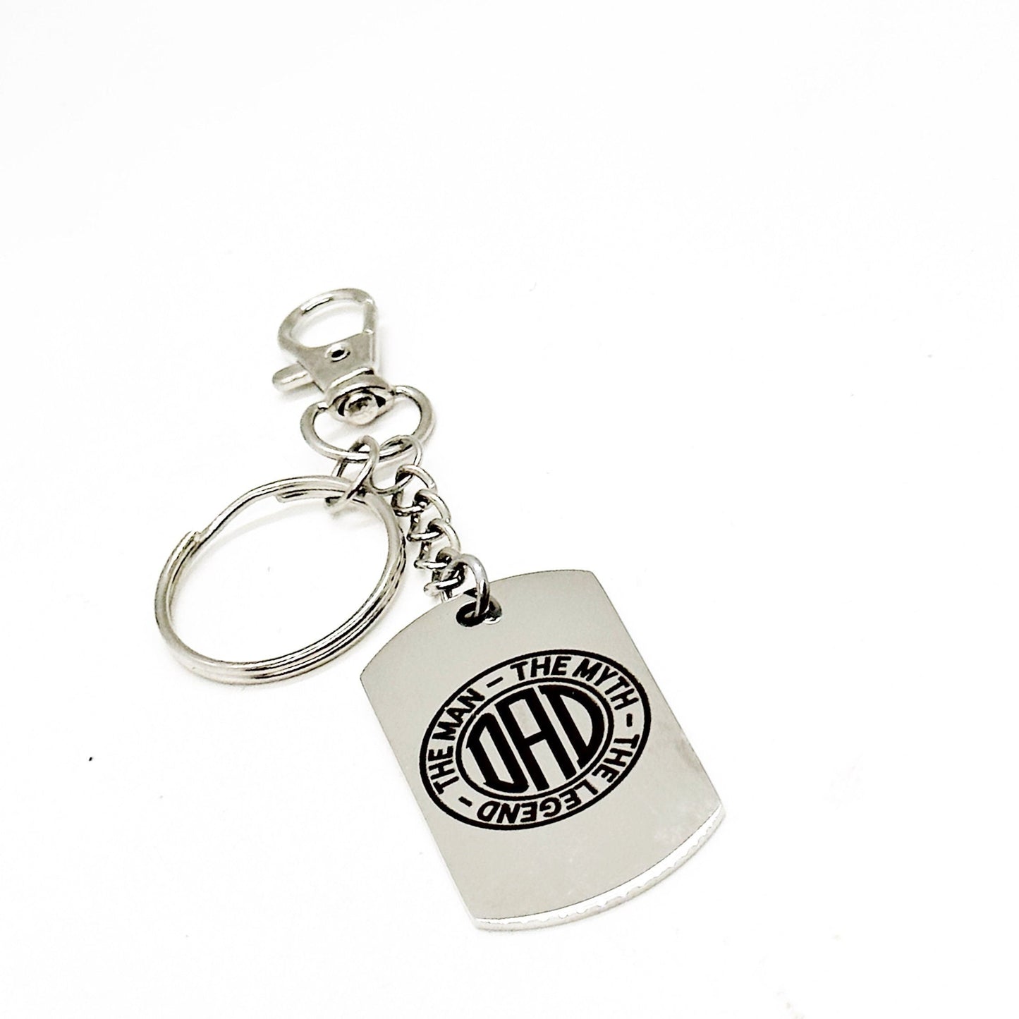 Dad The Man The Myth The Legend Clip On Keychain, Dad Gift, Fathers Day Gifts, Dad Birthday, New Daddy, Gift For Him, Husband Gift, New Car